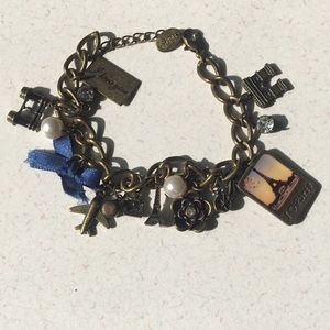 Claire’s Copper Travel Themed Charm Bracelet